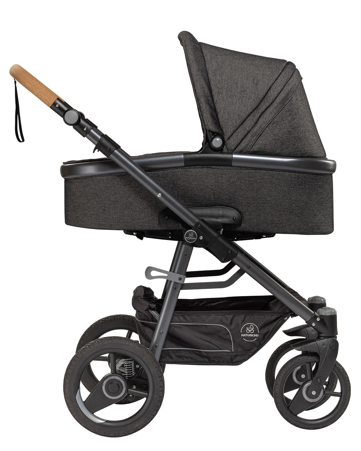 Kinderwagen Lux Evo graphit - basis model inclusief reiswieg