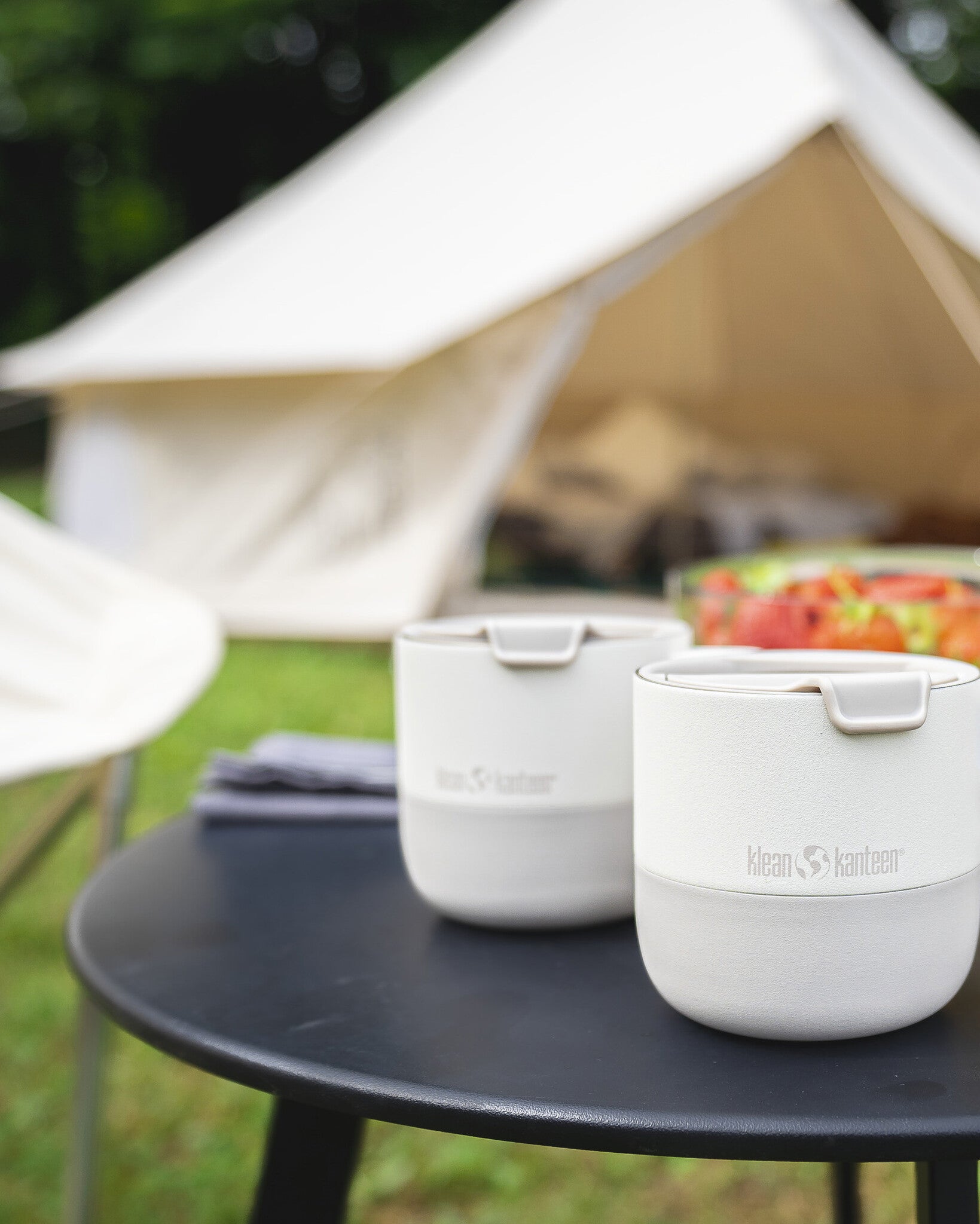 Klean Kanteen Rise thermos beker flip deksel 280ml - tofu 3