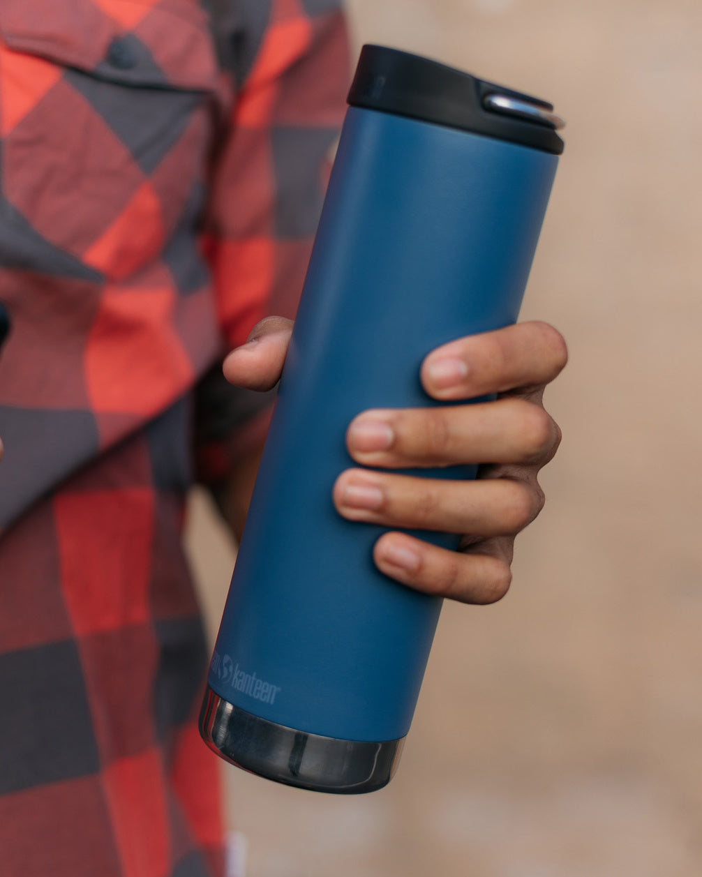 klean kanteen TKWide thermosfles met koffiedop 592 ml - donkerblauw 1008324 life 1