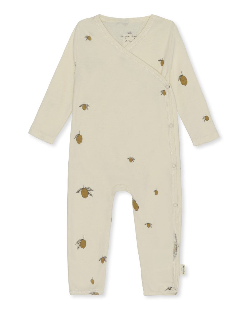 Konges Slojd Newborn wikkeljumpsuit lemon KS17593