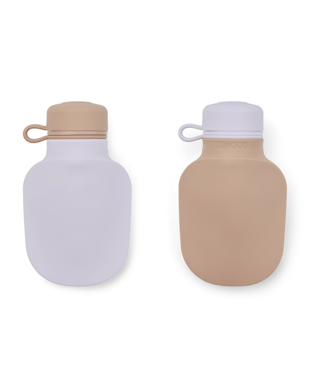 Liewood Silvia herbruikbare knijpzakjes 2-pack - pale tuscany:misty lilac