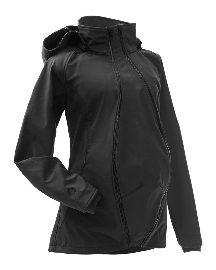 Mamalila-softshell-zwangerschapsjas-zwart
