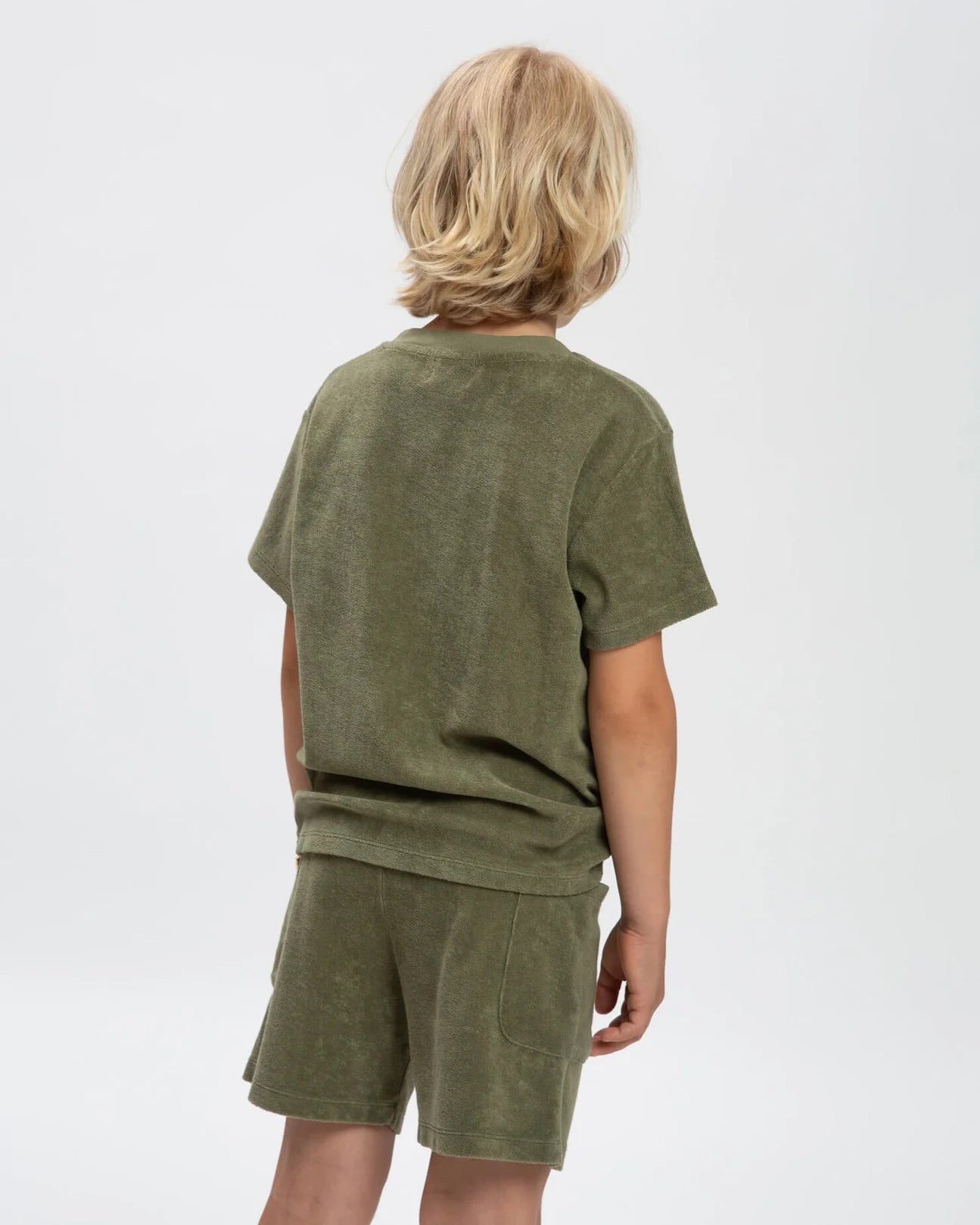 Matona - kinder t-shirt van terry - olive-2