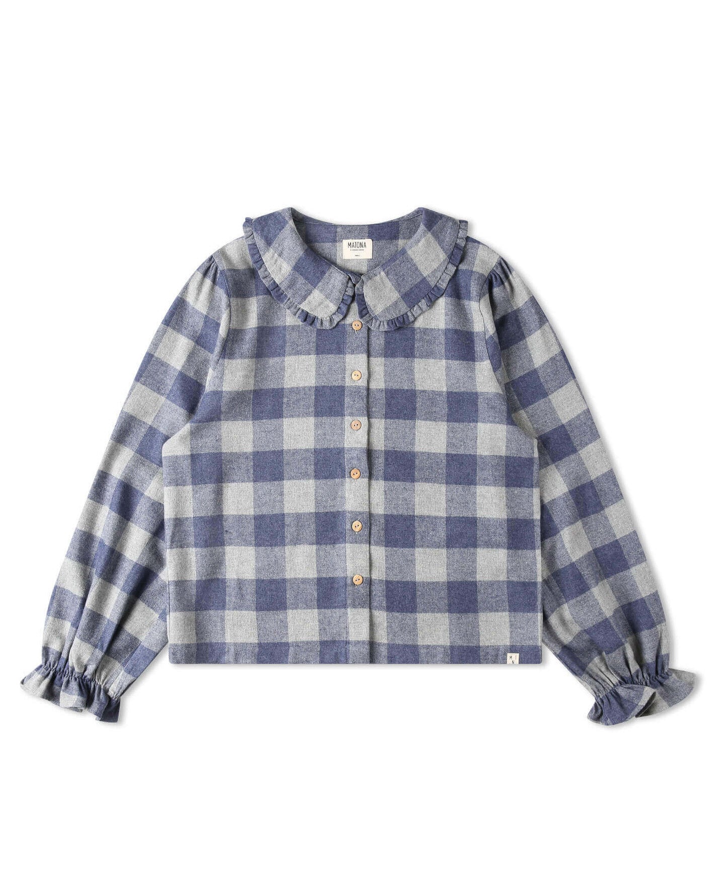 Matona-AW25-Flatlay-Women-Flannel-Blouse-plaid-check-1