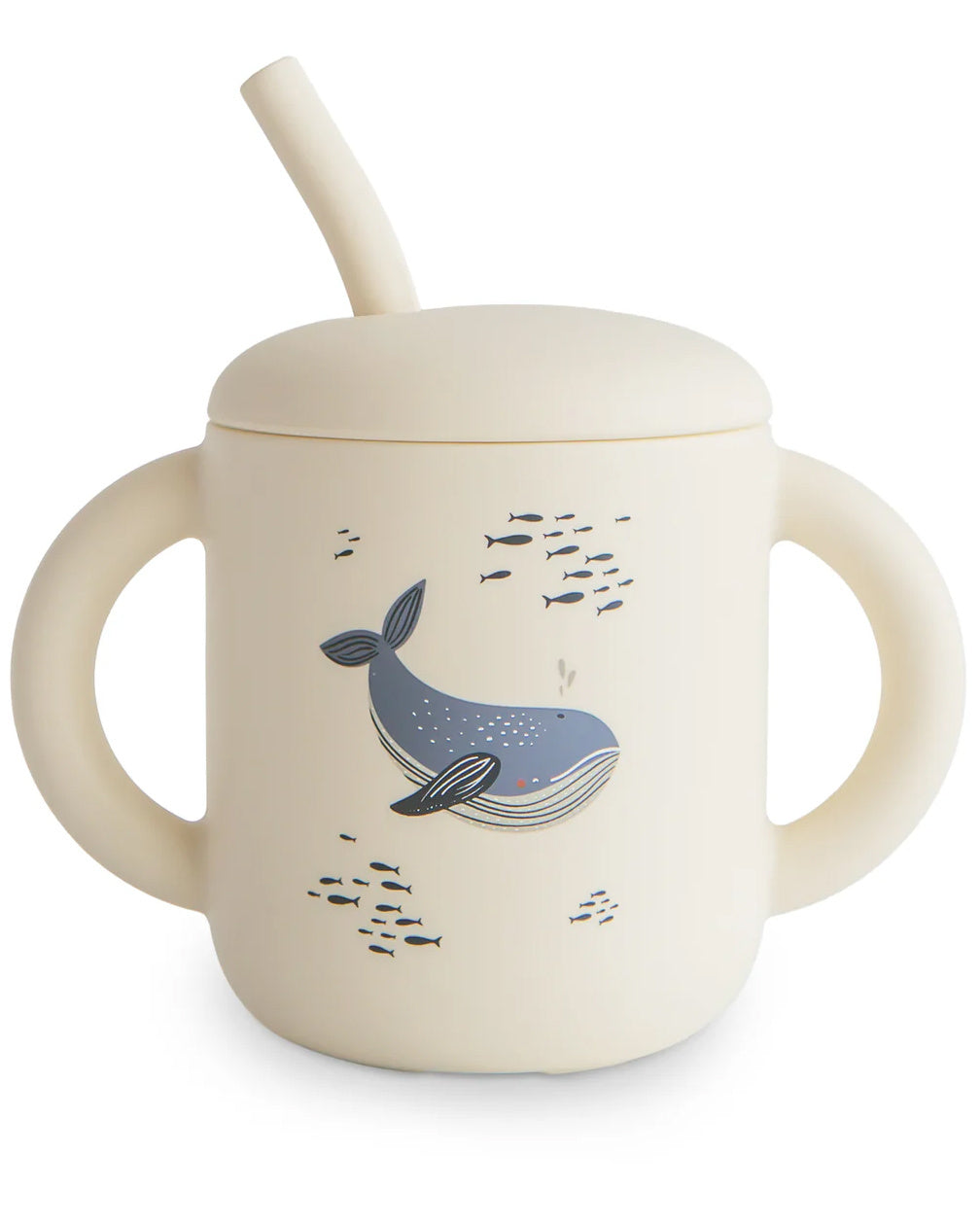 Mushie Silicone Training Cup_Whales
