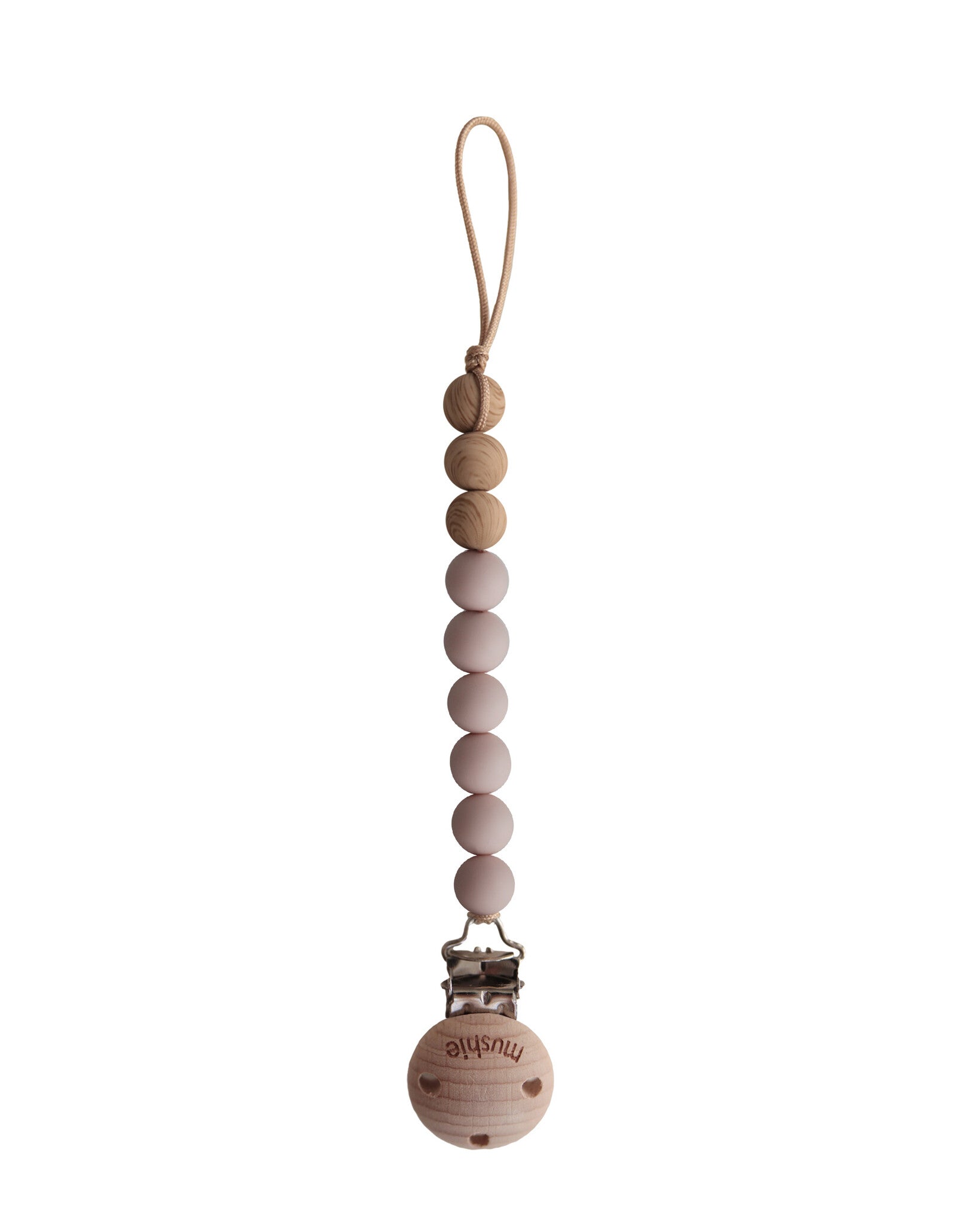 Mushie Speenkoord Eva - blush:wood