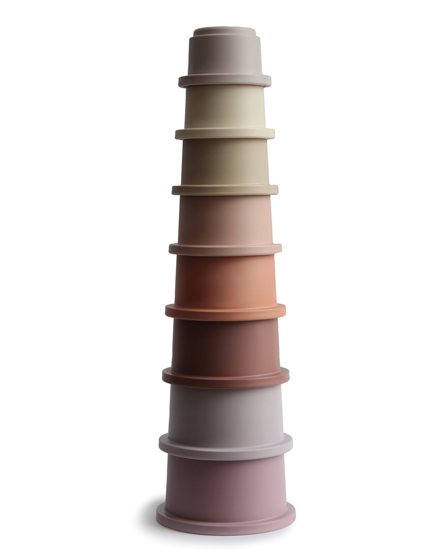 Mushie stapeltoren pastel