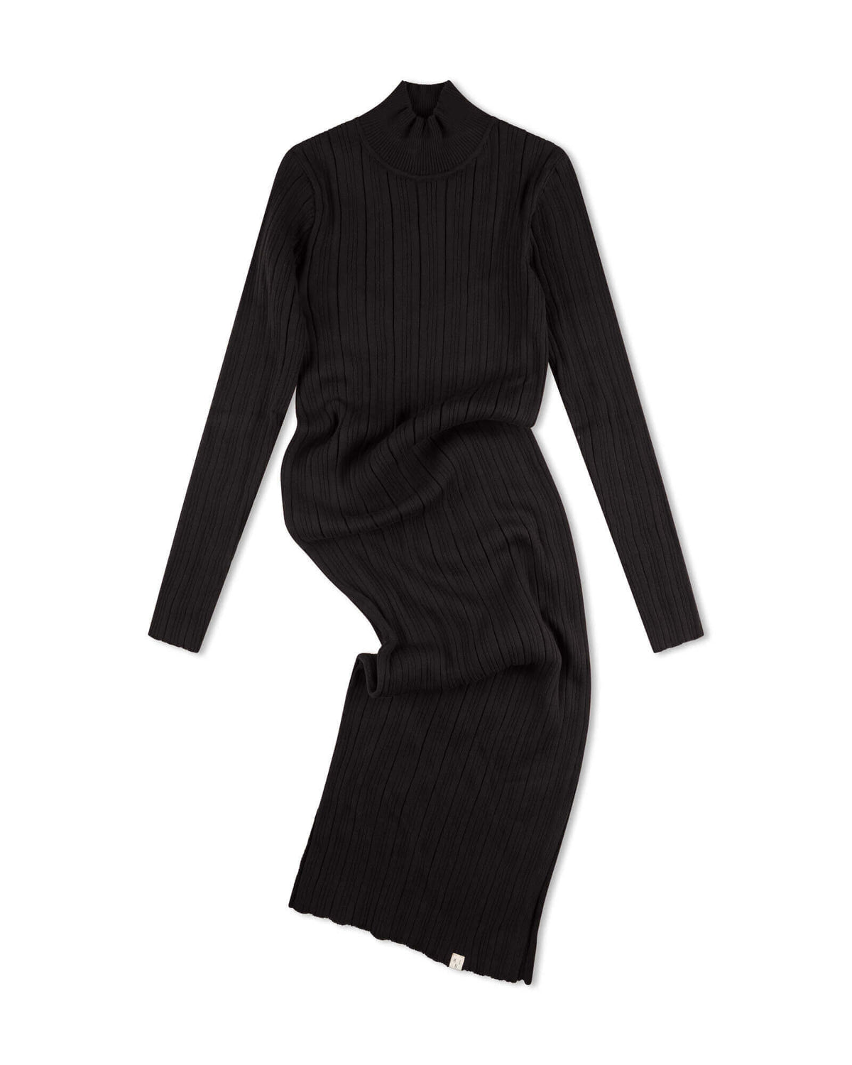 Women's ribbed dress - onyx