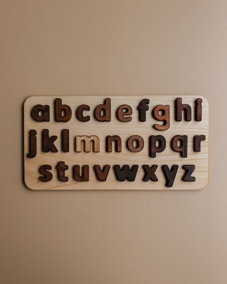 Oyuncak alfabet puzzel kleine letters