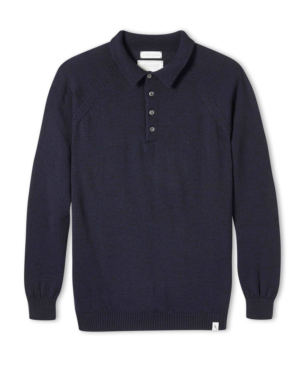 Peregrine Beauford Polo Shirt wol navy blauw
