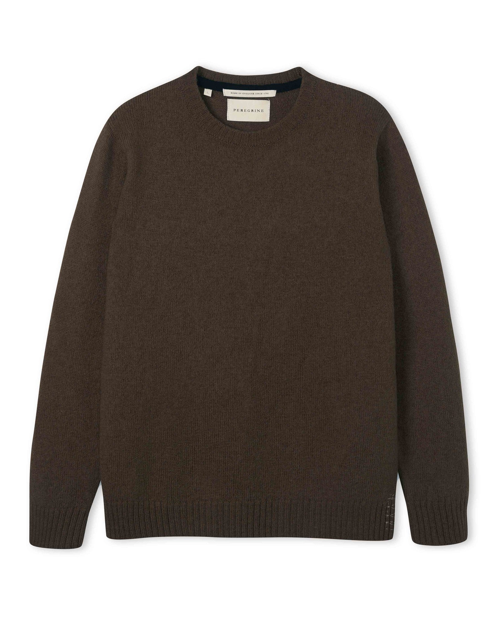 Peregrine wollen trui Makers Stitch chocolat WJ 71008