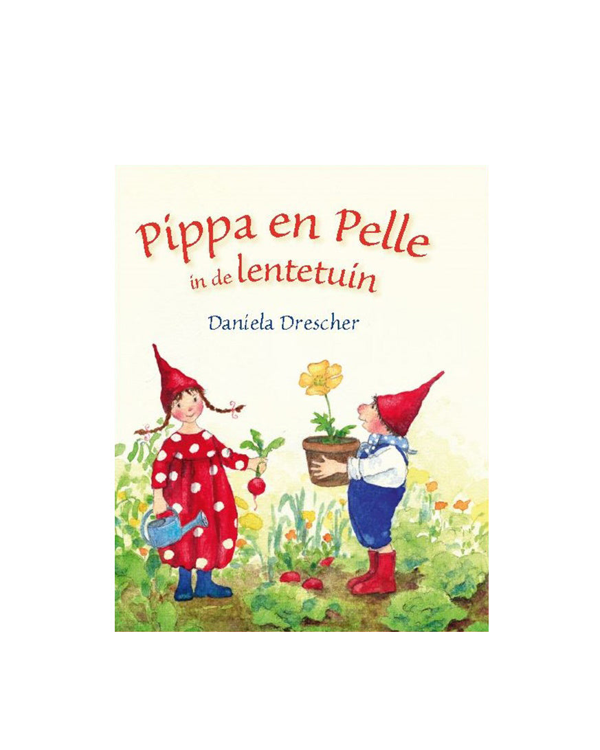 pippa en pelle in de lentetuin