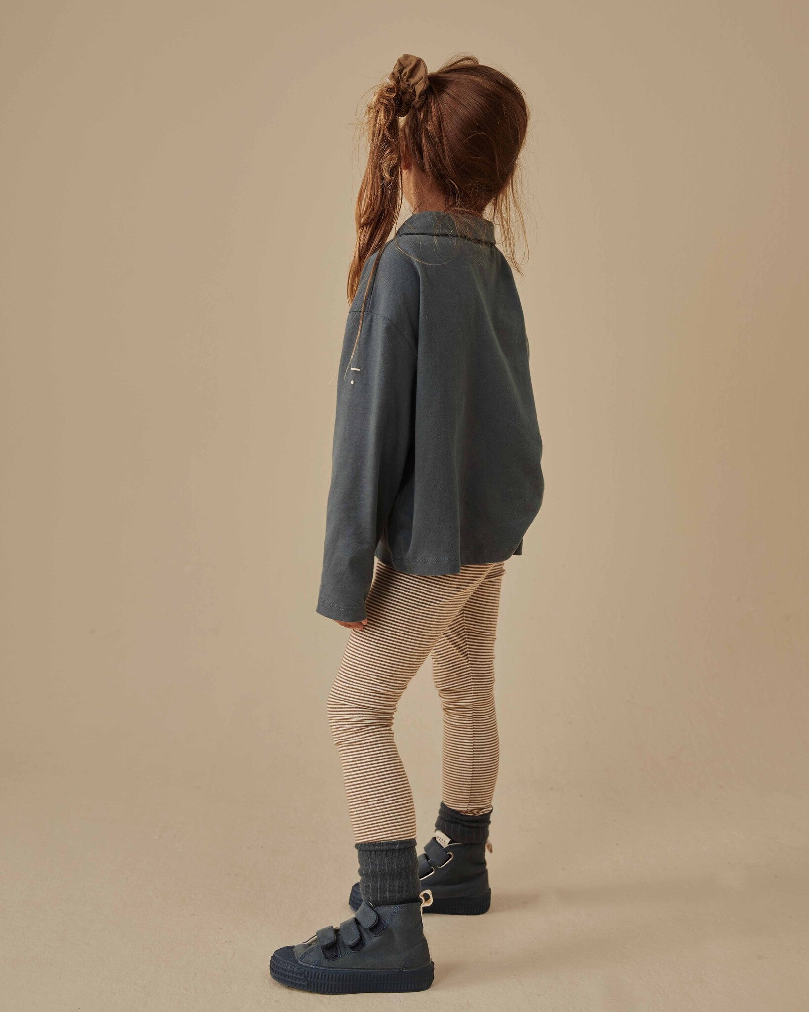 Poloshirt longsleeve - blue grey-5