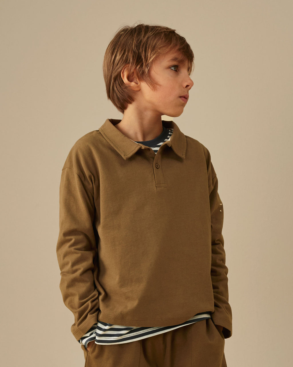 Poloshirt longsleeve - woody