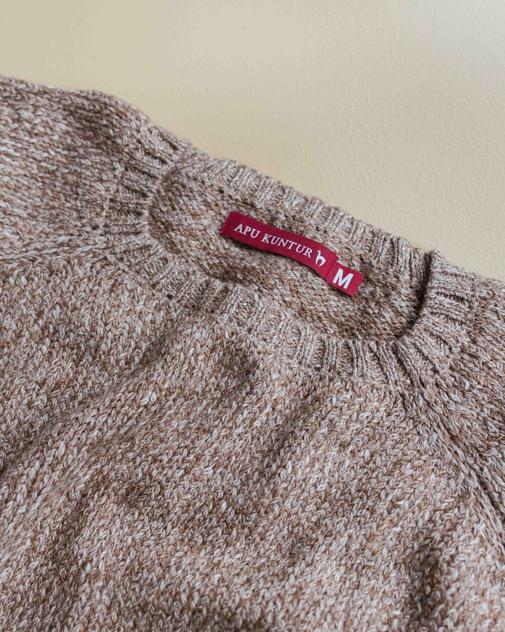 pullover ella van alpaca wol - beige-3