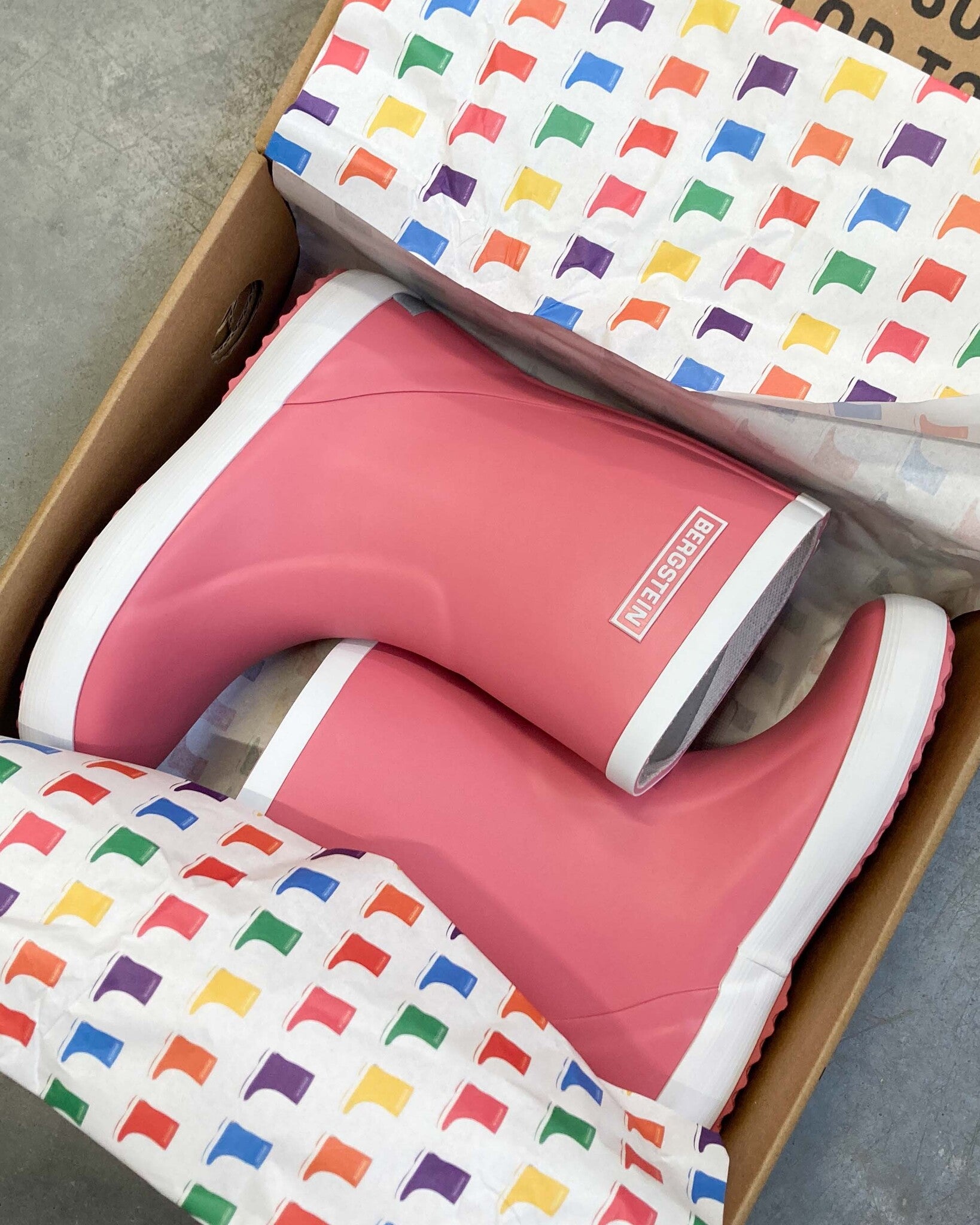 Regenlaarzen van natuurrubber - pink