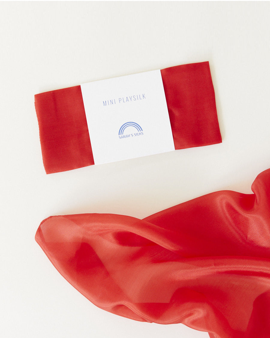 Sarah's Silks Mini Playsilks red