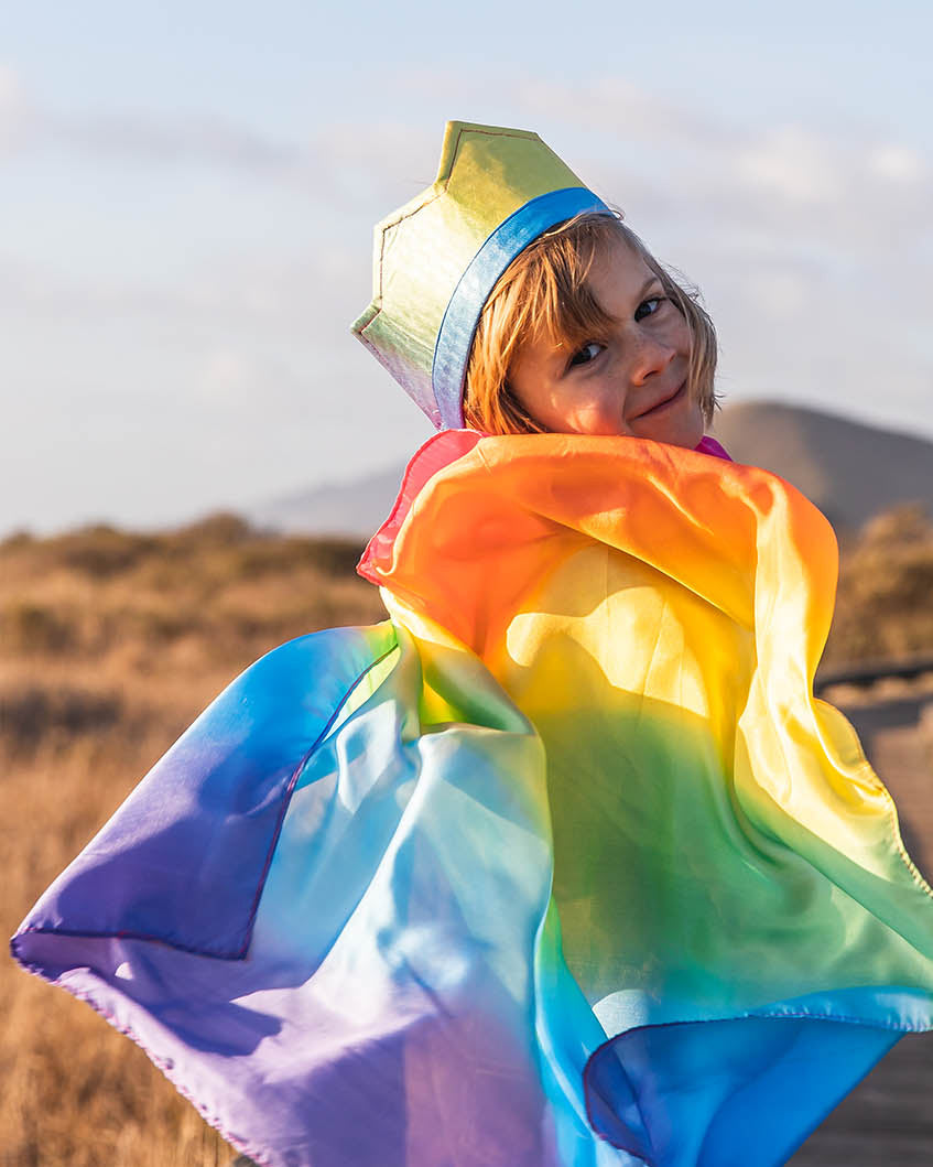 Sarah's Silks regenboog cape_2