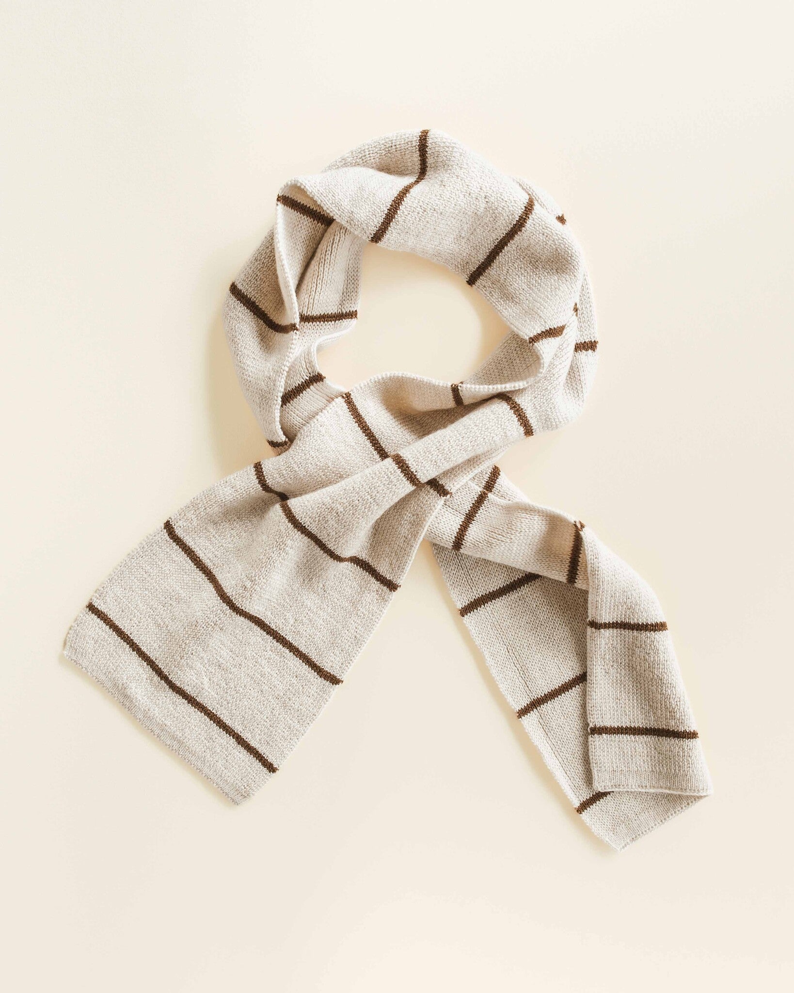 SCARF IGOR CREAM + MOCHA 1