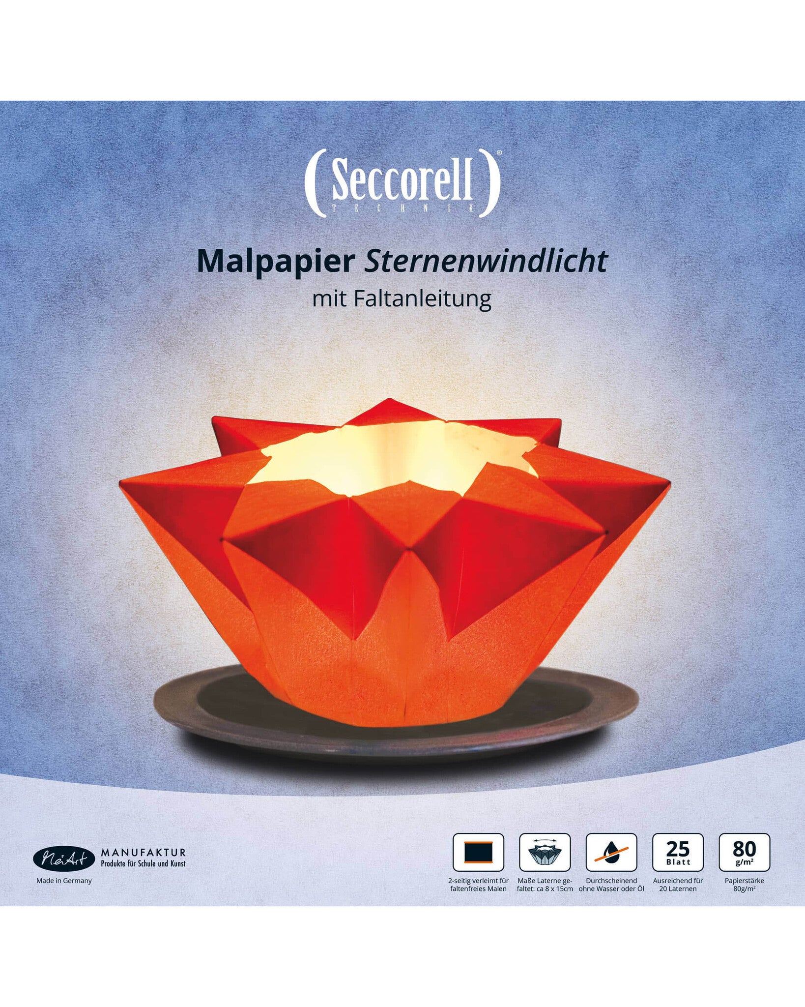 Seccorell-sterrenlicht vouwen
