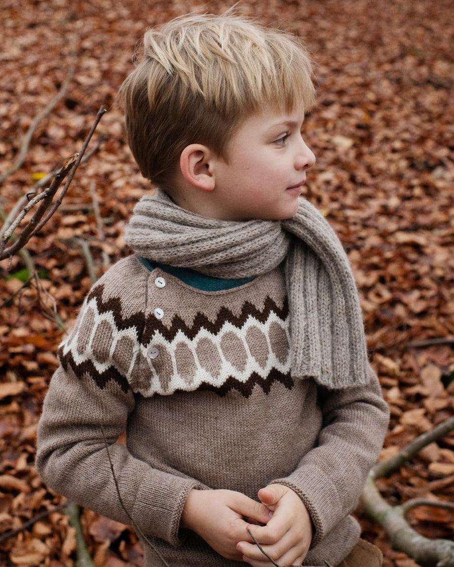 Serendipity kinder trui alpaca Pebble_2