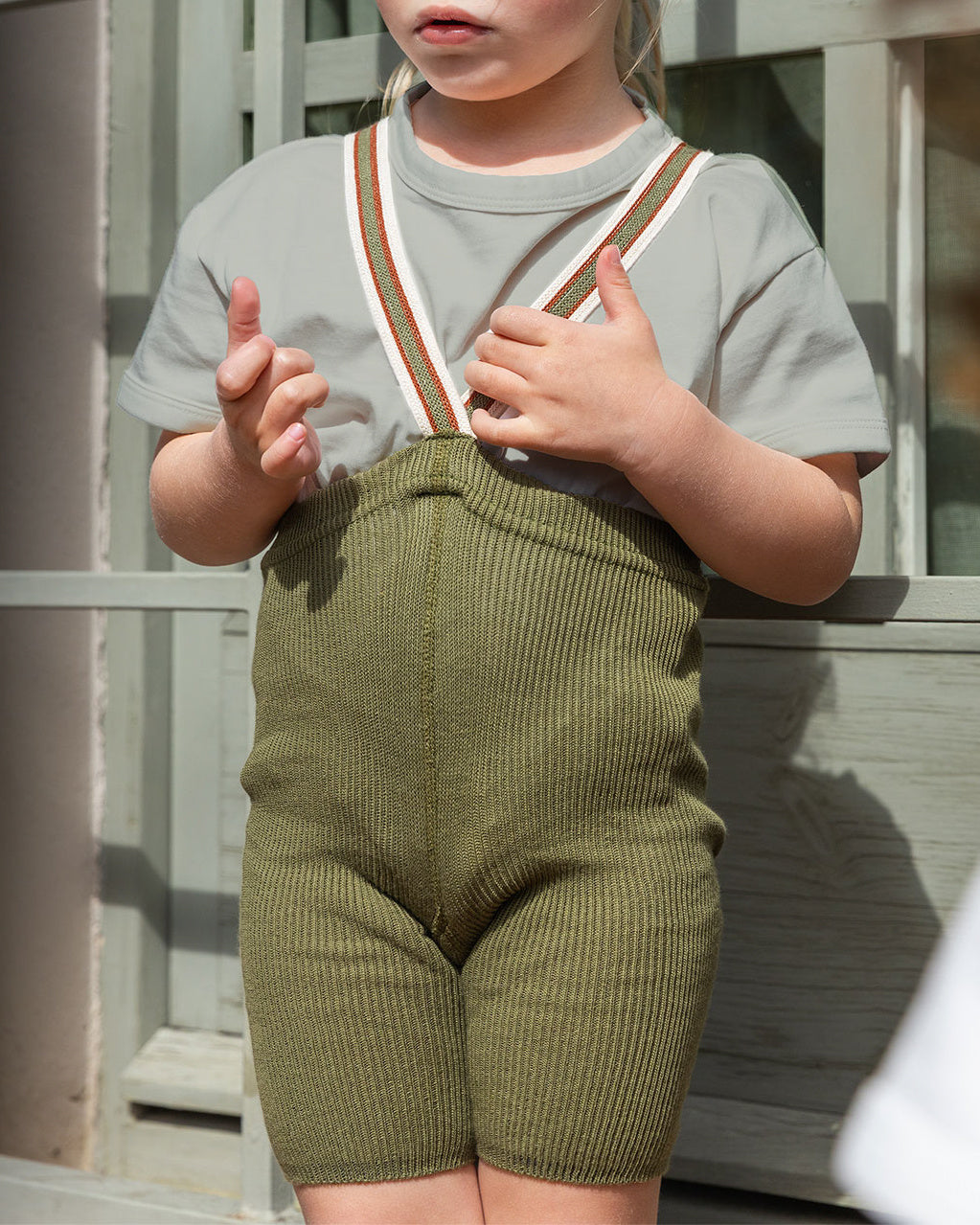 Shorty - olive striped
