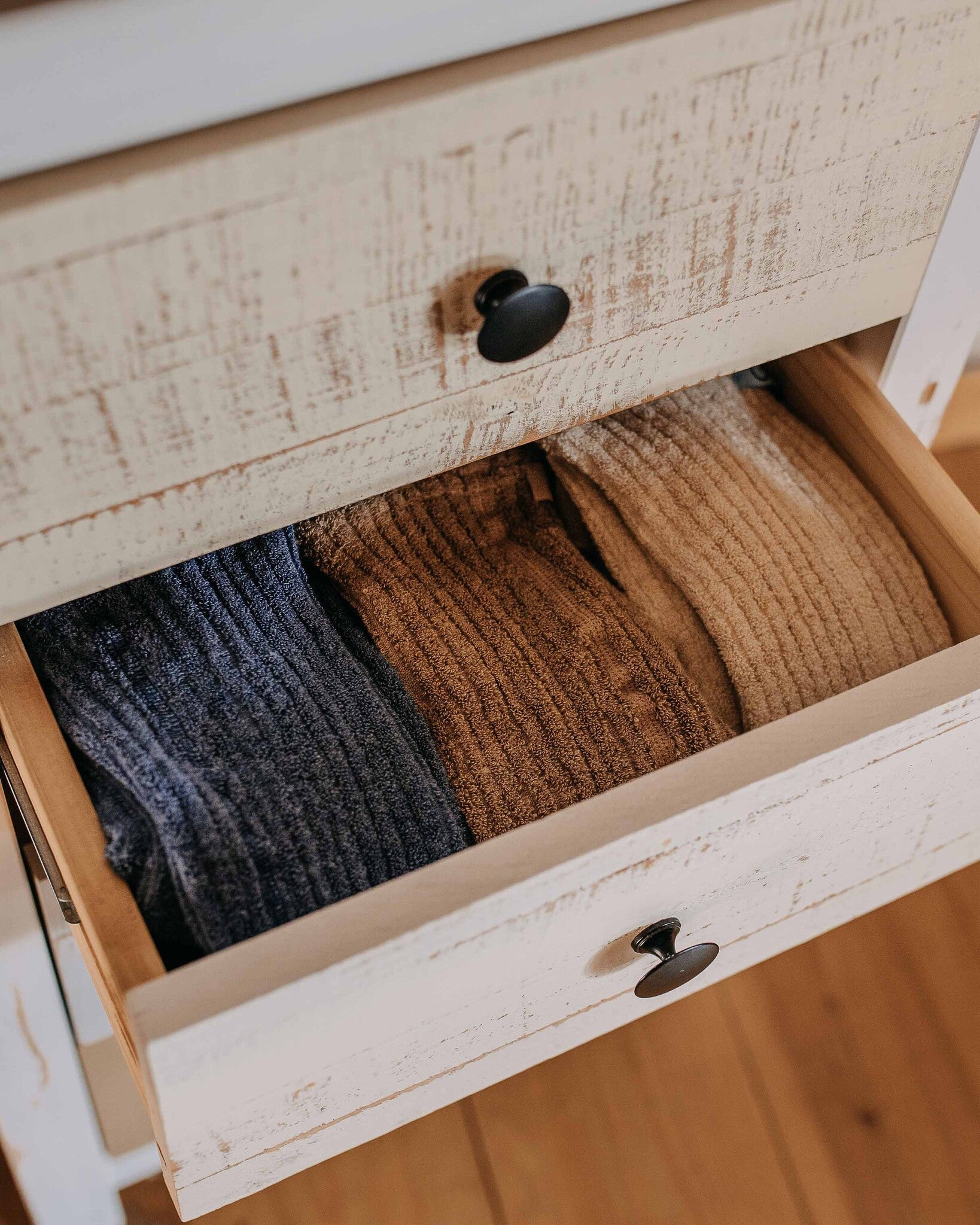 Silly Silas - footless granny teddy tights - steel blue-7