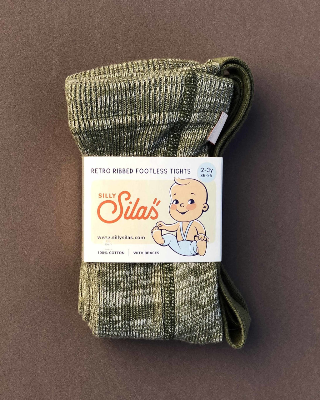 Silly Silas creamy olive leggings cotton 2957