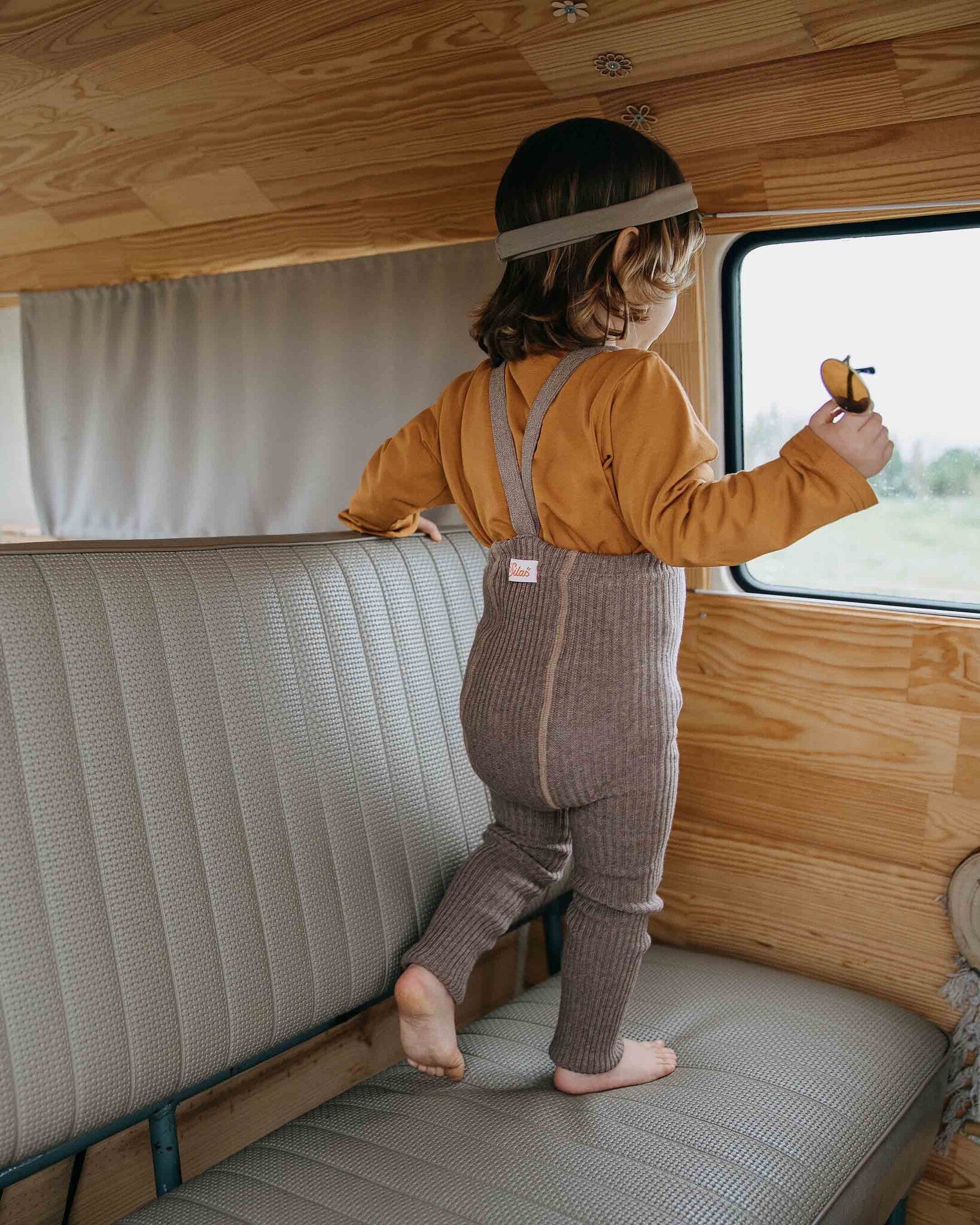 Silly Silas footless hippy tights - cacao blend