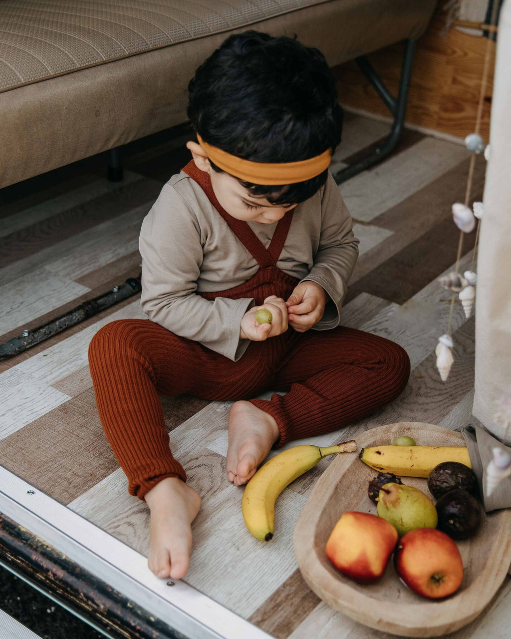 Silly Silas footless hippy tights - cinnamon