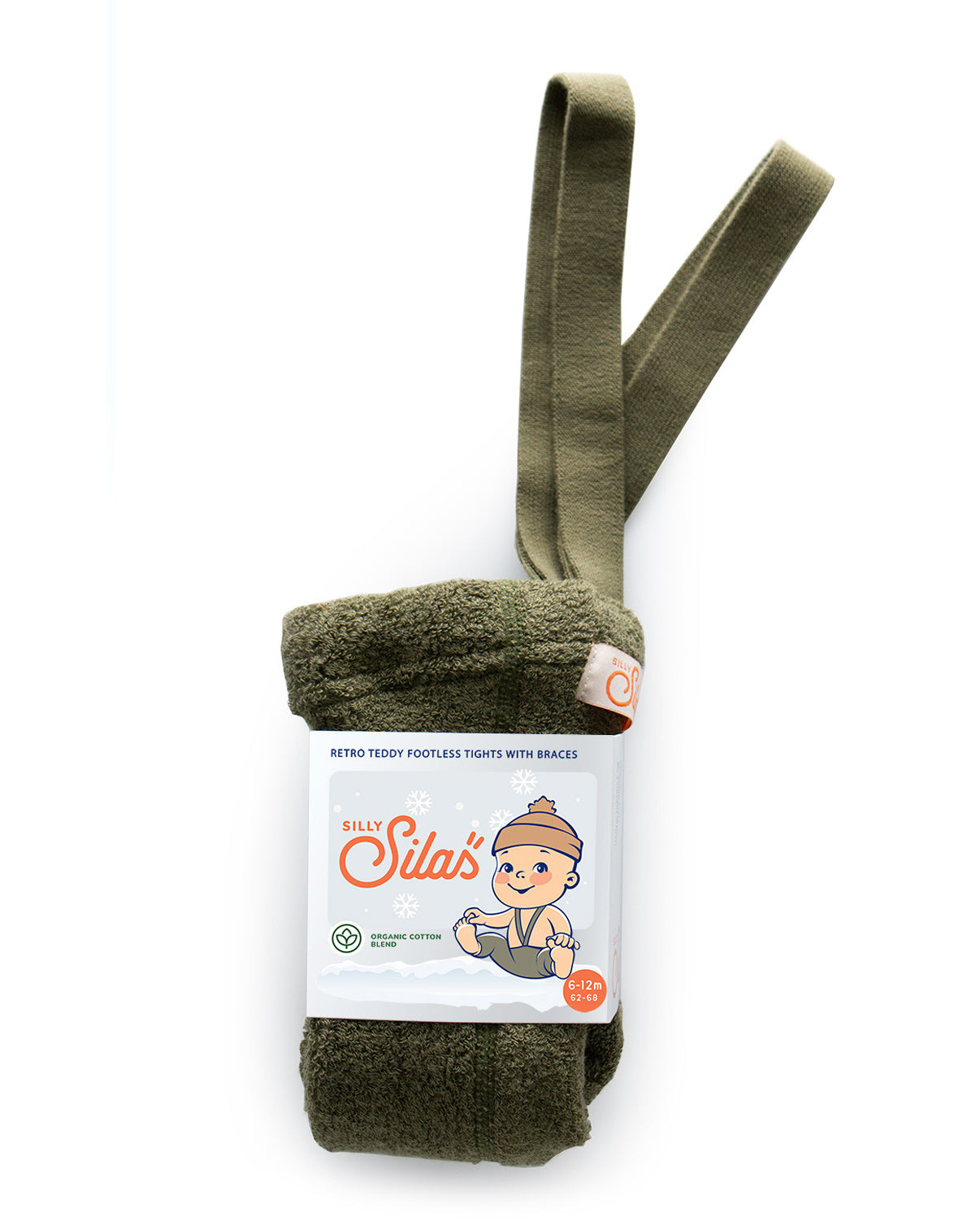 Silly Silas Teddy_Warmy_tights Footless_Olive
