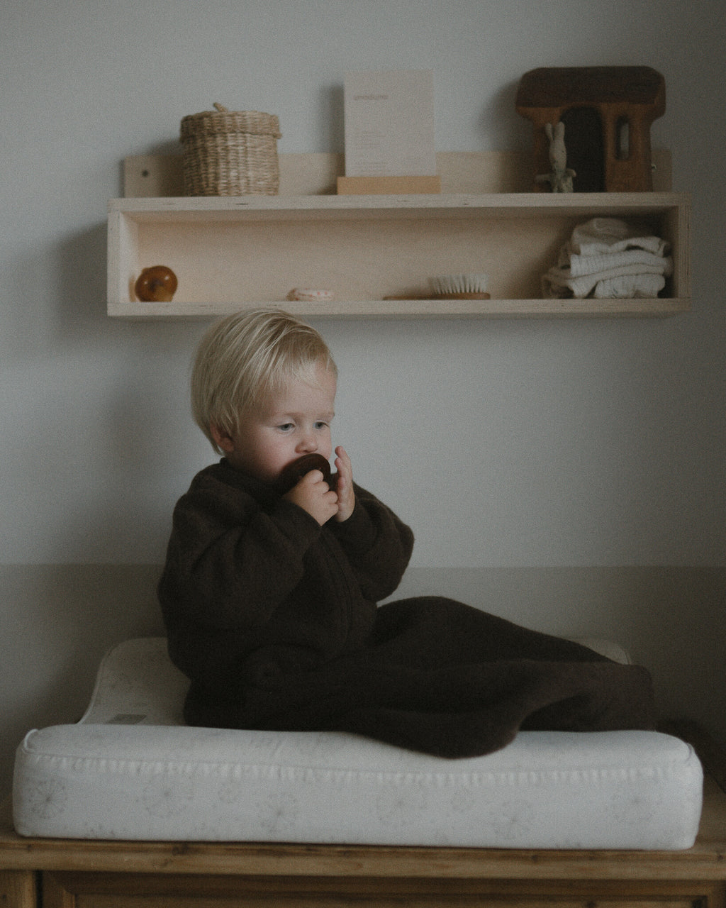 Slaapzak van wol-fleece - cocoa Ziloen©