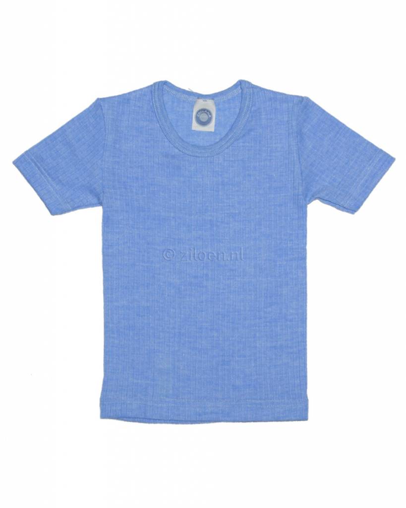 t-shirt-wol-zijde-katoen-cosilana-blauw