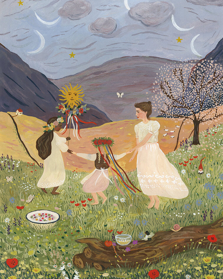 Tijana draws postcard may queen dance