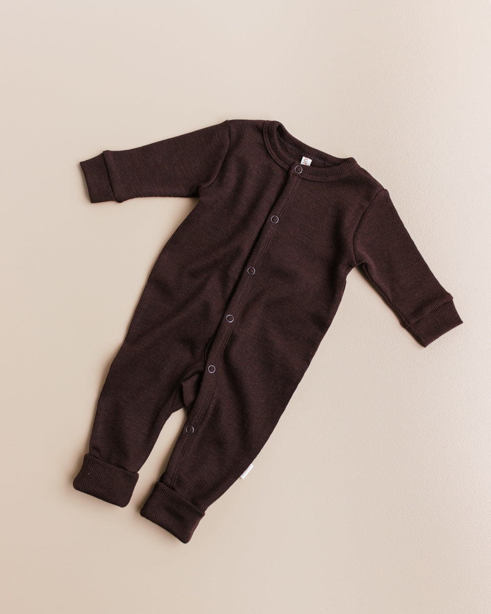 Unaduan jumpsuit wool kladdkaka brown