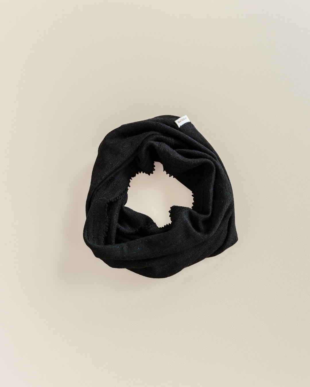 Loop scarf wool/silk - ebony