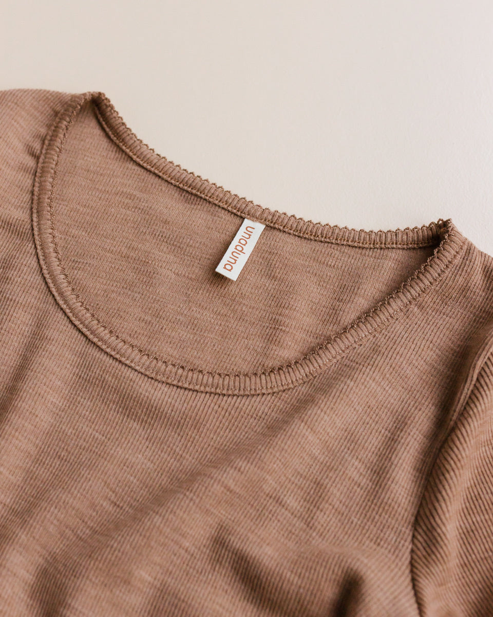 unaduna Dameshemd long sleeves tiny rib wol - semla 3