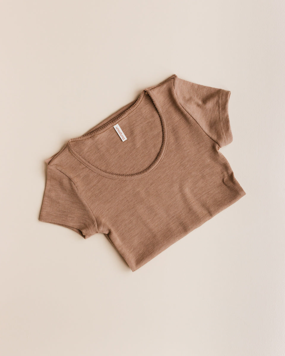 unaduna Dameshemd short sleeves tiny rib wol - semla 4