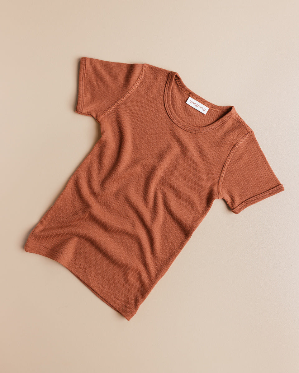 unaduna kids t shirt umbre wool