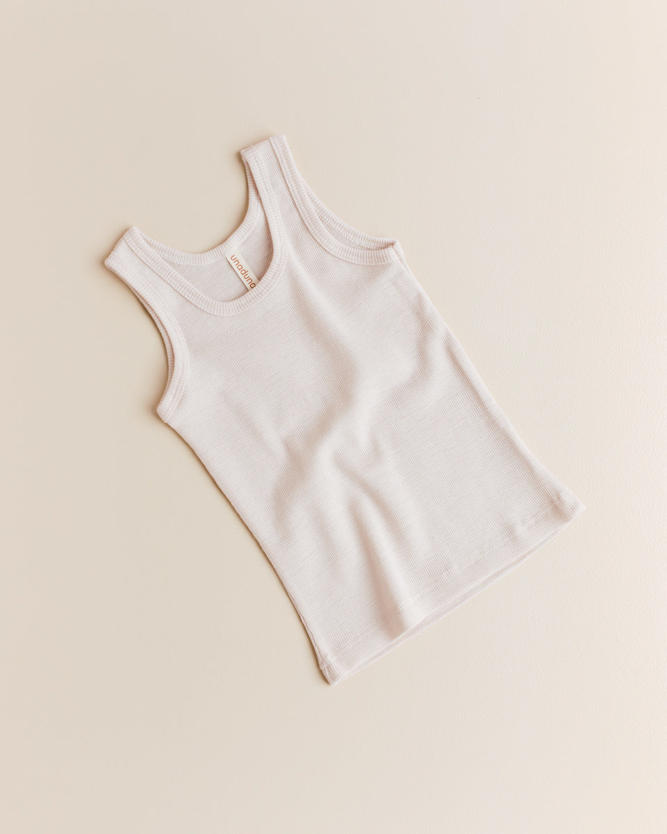 unaduna Kids undershirt tiny rib wool - mazarin