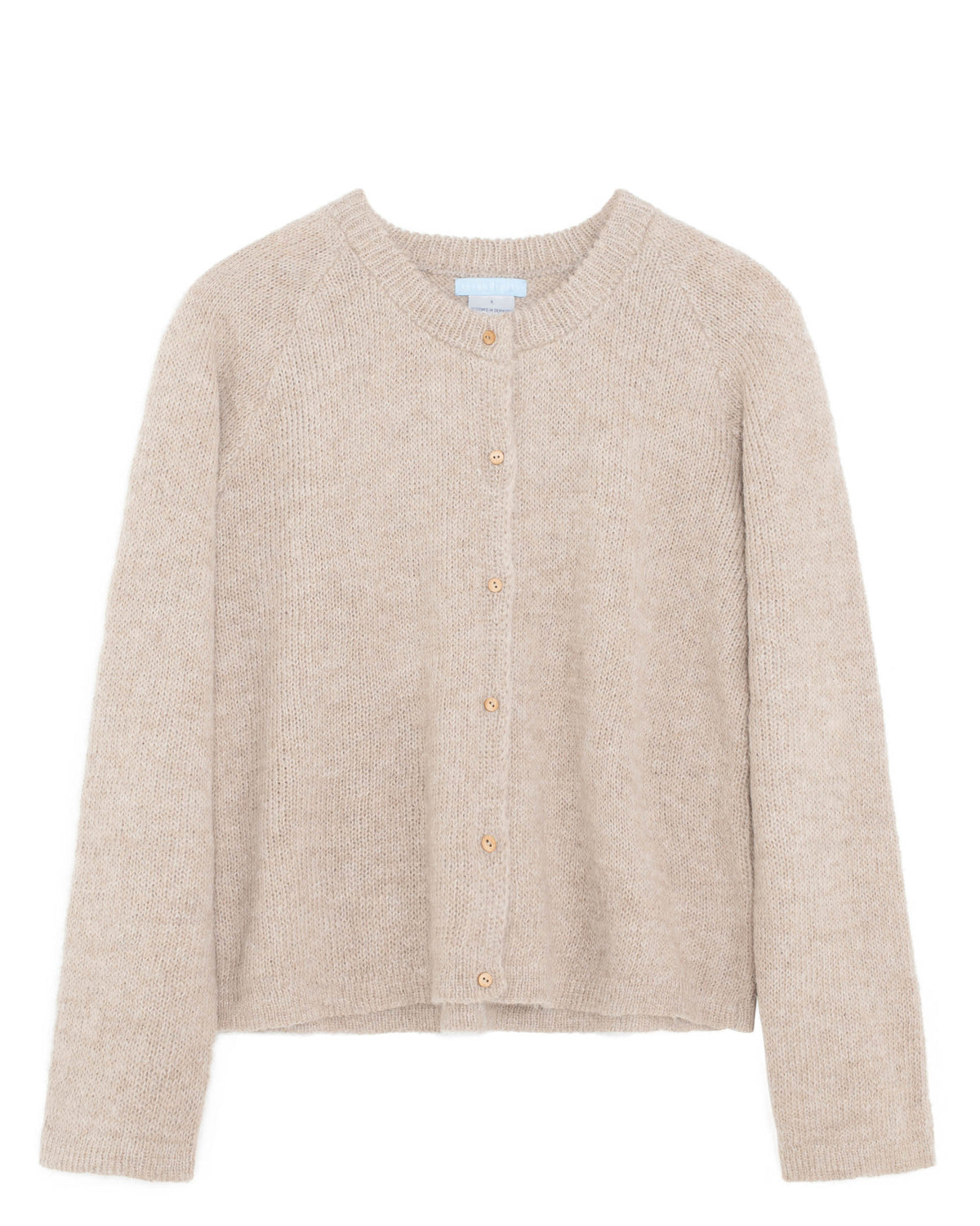 Women's alpaca cardigan Suri - oat milk 