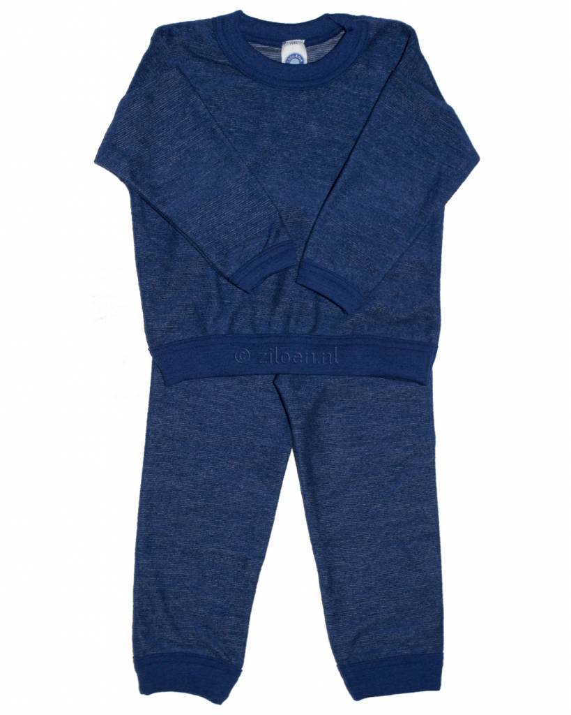 wollen-kinder-pyjama-cosilana-blauw