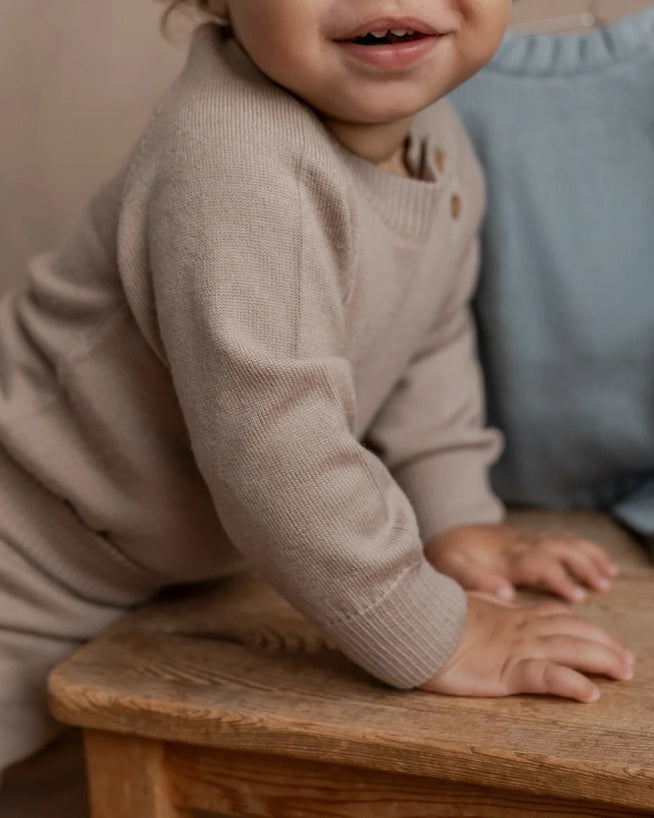 Wollen romper Martin - oatmeal-2