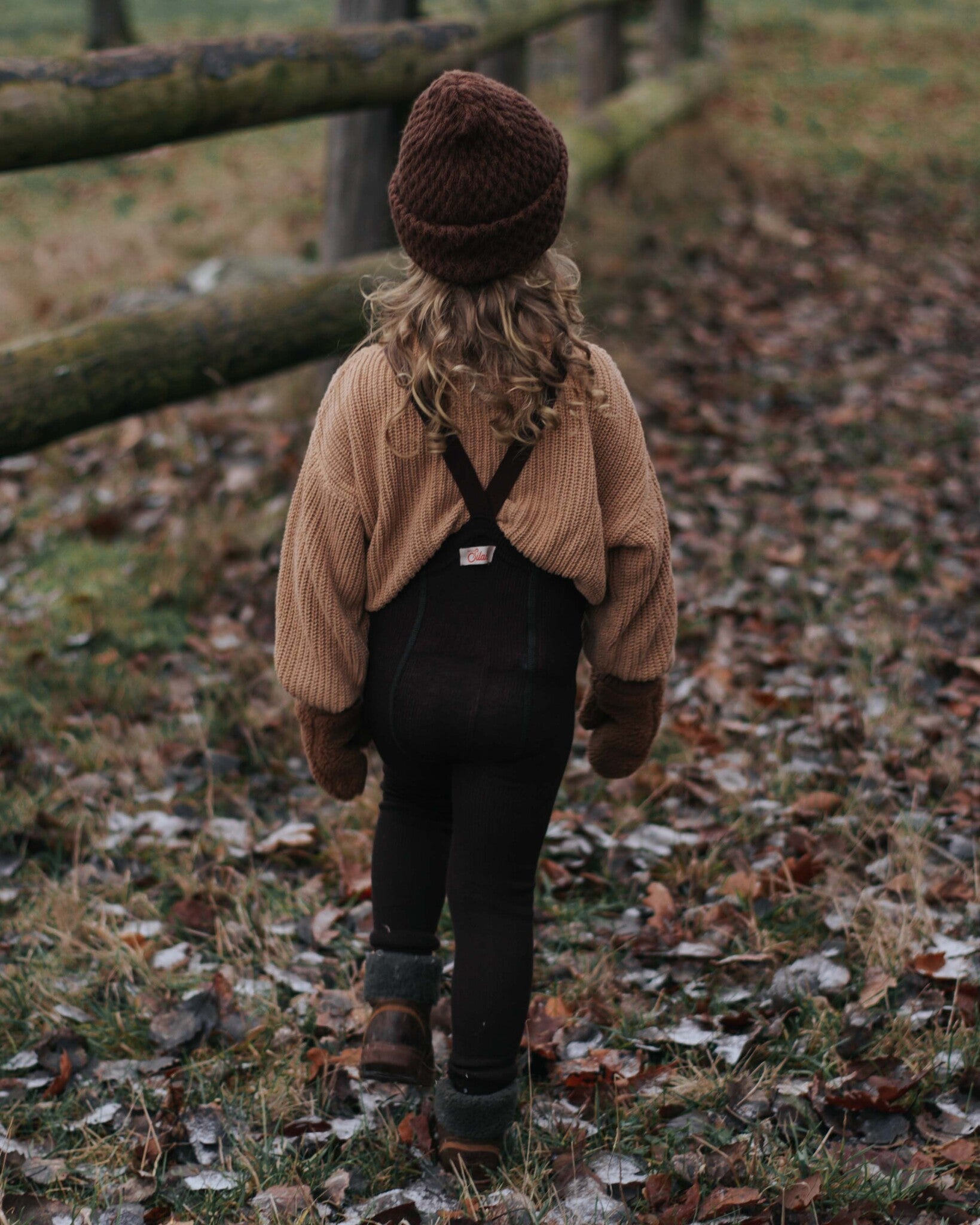 Wooly tights zonder voetjes - espresso brown-5
